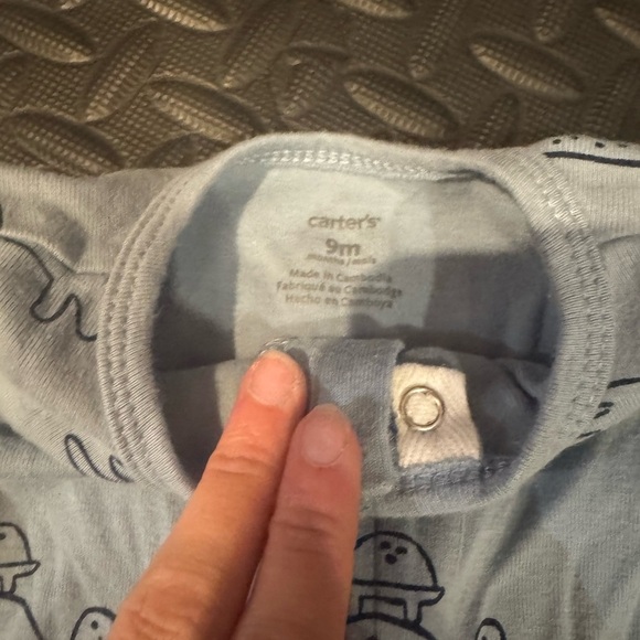 Adorable Gray and Blue Kids One Piece - Picture 3 of 3